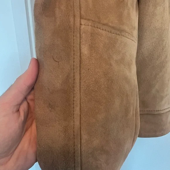 All Saints Light Brown Suede Jacket - Picture 6 of 7